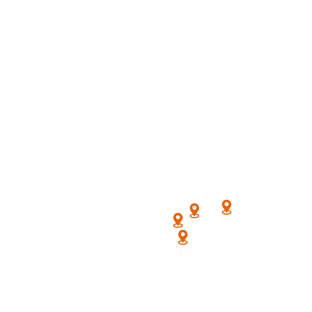 Mapa do Brasil com destaque nos estados do Paraná, Santa Catarina, São Paulo e Rio de Janeiro